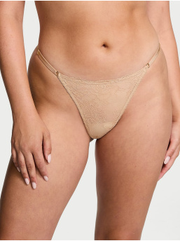 Ružové Čipkované Nohavičky S Nastaviteľnými Ramienkami Do V