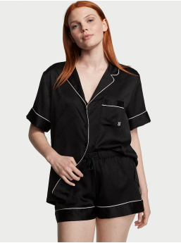 Saténová Krátka Pyžamová Súprava