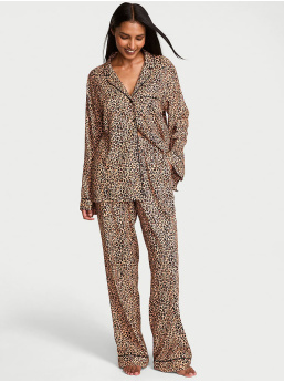 Flanelový Dlhý Pyžamový Set