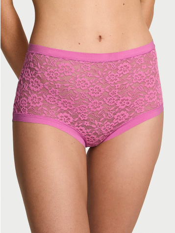 No-Show Čipkované Nohavičky S Vysokým Pásom No-Show Lace Lace High-Waist Brief Panty
