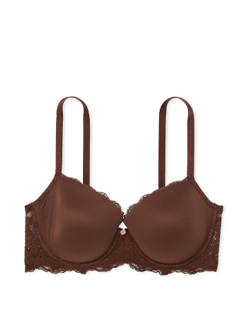 Hladká A Čipkovaná Ľahko Podšitá Klasická Krycia Podprsenka