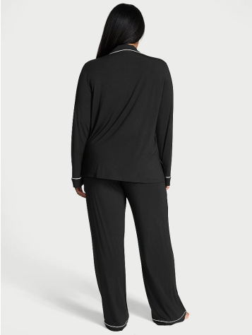 Modálny Mäkký Dlhý Pyžamový Komplet