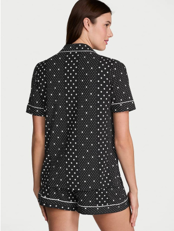 Modálny Mäkký Krátky Pyžamový Komplet