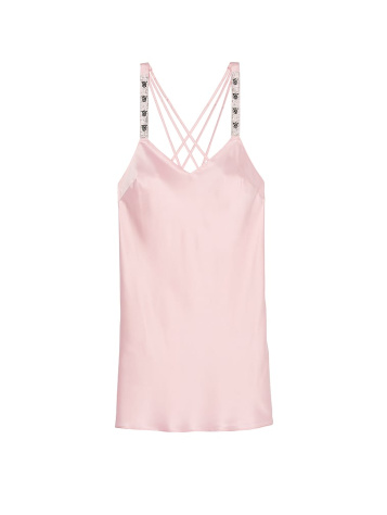 Saténový Spodný Diel Scattered Shine s Tenkými Ramienkami na Chrbte