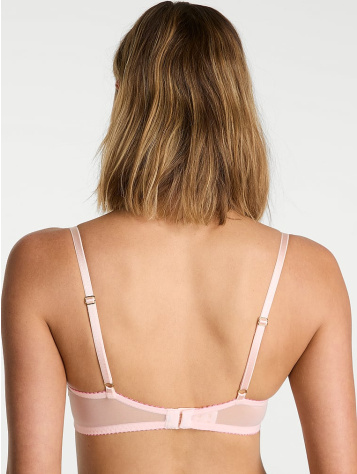 Nevystužená podprsenka balconette s kvetinovou výšivkou Wicked Bloom