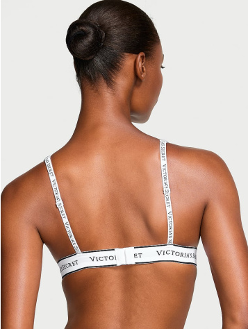 Bezkostná Bavlnená Plunge Bralette