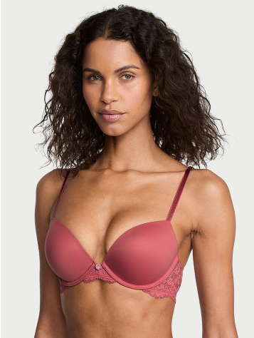 Hladká a čipkovaná push-up podprsenka